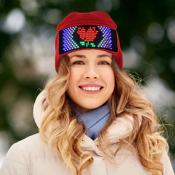 Gorro Tejido Inteligente con LED y Bluetooth
