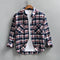 Camisa Casual de Cuadros Retro para Hombre Primavera