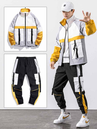 Conjunto Deportivo Juvenil de Dos Piezas con Chaqueta y Pantalón Multi-Bolsillos - Image 10