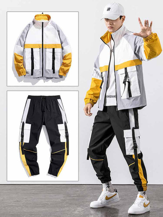 Conjunto Deportivo Juvenil de Dos Piezas con Chaqueta y Pantalón Multi-Bolsillos - Image 10