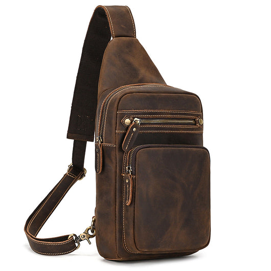 Bolso Bandolera de Cuero Genuino Retro - Estilo Casual Premium - Image 5
