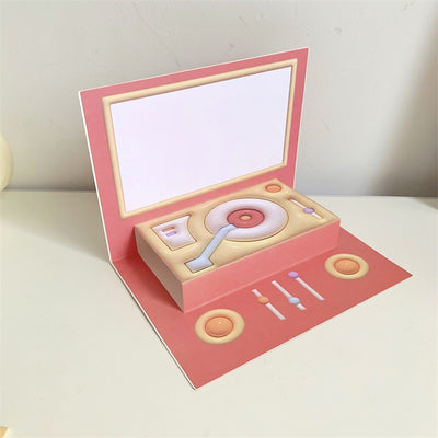 Tarjeta de Felicitación Estereoscópica con Fonógrafo - Regalo Creativo - Image 21
