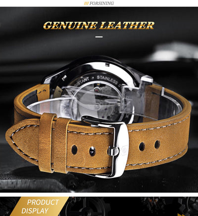 Reloj Automático Deportivo para Hombre con Correa de Cuero - Image 21
