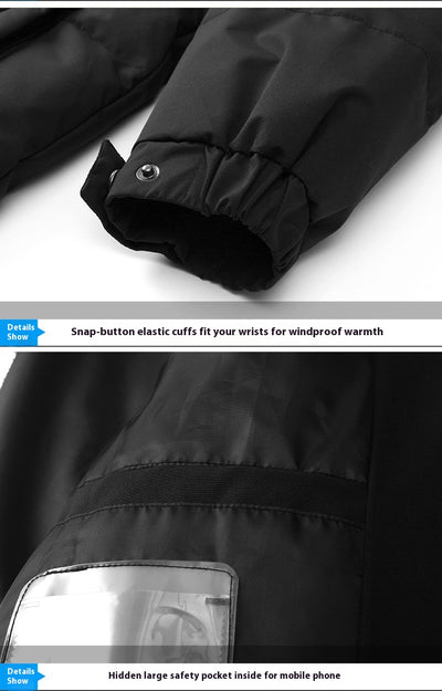 Abrigo Largo de Plumón de Pato Blanco para Hombre - Chaqueta Térmica Reforzada - Image 32
