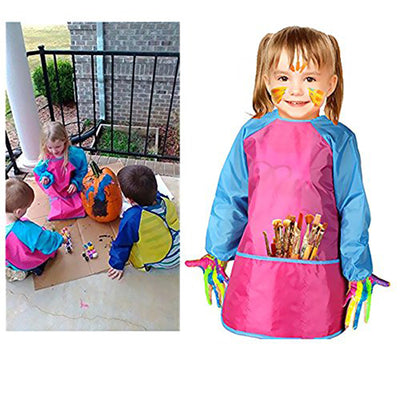 Delantal Infantil Impermeable para Pintar con Mangas Largas - Image 4