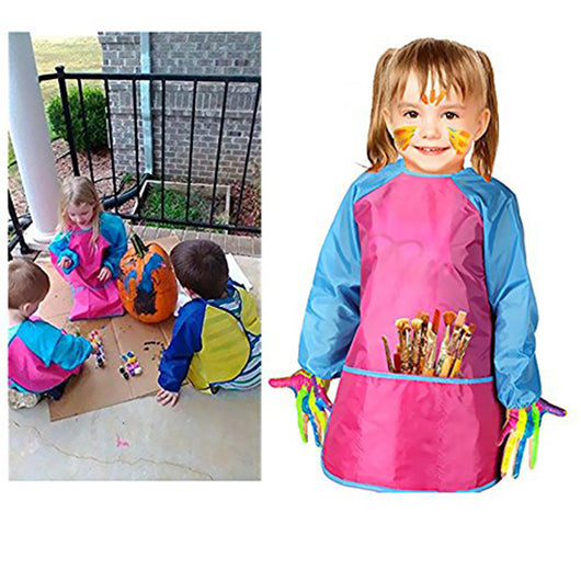 Delantal Infantil Impermeable para Pintar con Mangas Largas - Image 4