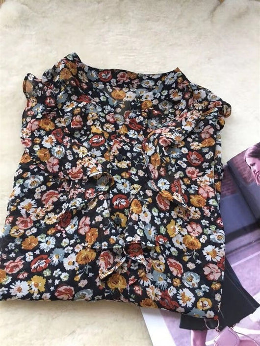 Blusa de Gasa Floral Elegante - Image 9