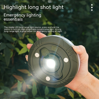 Linterna Camping Recargable 7 Colores con Luz Ambiental