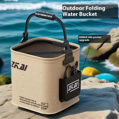 Cubo Plegable Multifuncional para Pesca y Transporte de Agua - Image 7