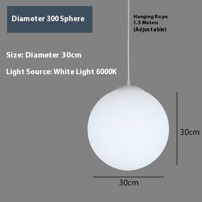 Lámpara de Techo Minimalista con Esfera Simple para Sala - Image 6