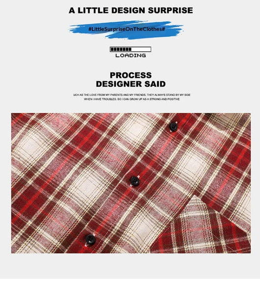 Camisa-Chaqueta Casual de Cuadros para Hombre - Image 14