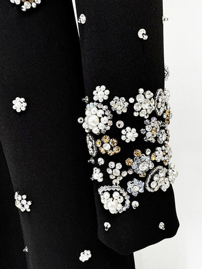 Vestido Largo Slim con Pedrería y Detalles de Alta Costura - Image 13