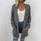 Cardigan Retorcido de Punto Medio Largo para Mujer