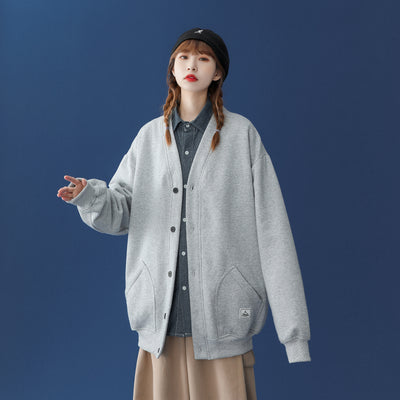 Chaqueta Beisbolera Estilo BF Primavera Otoño - Cardigan Uniforme Deportivo - Image 12
