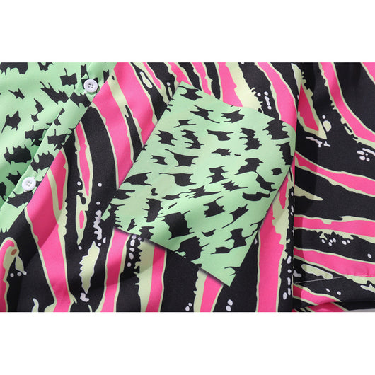 Camisa Estampada de Manga Corta para Playa - Image 12