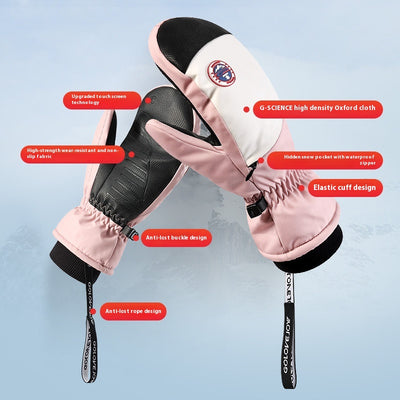 Guantes de Snowboard para Mujer Impermeables con Pantalla Táctil y Forro Térmico - Image 5