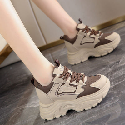 Zapatillas Dad Shoes con Plantilla Elevadora para Mujer - Suela Gruesa Otoño Primavera