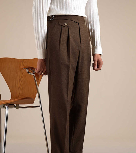 Pantalón de Vestir Clásico con Doble Pliegue - Corte Recto y Cómodo - Image 4
