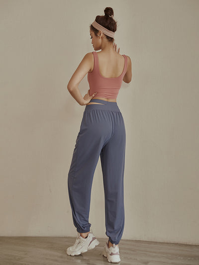 Pantalones Casuales Holgados Cintura Alta Transpirables y Secado Rápido - Image 21