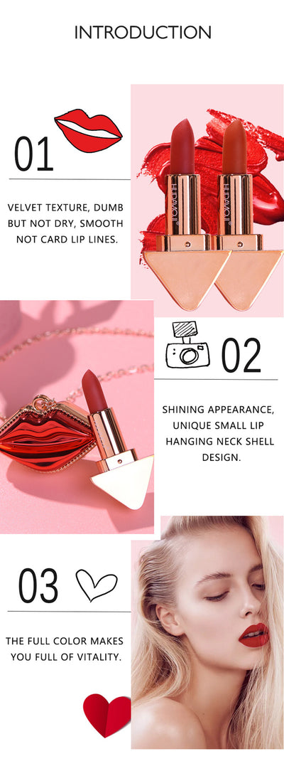 Labial Mate Rojo Terciopelo Larga Duración Resistente al Agua - Maquillaje Coreano Premium - Image 10