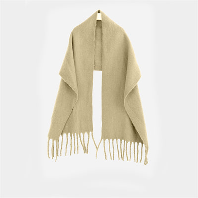 Chal Blanco y Rojo Cálido para el Cuello - Color Sólido Elegante - Image 16