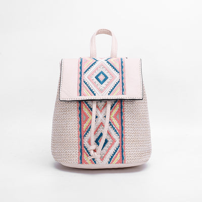 Bolso de Hombro Tejido con Patrón Diamante para Mujer - Image 9