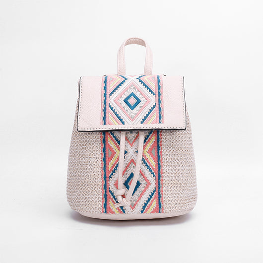 Bolso de Hombro Tejido con Patrón Diamante para Mujer - Image 9