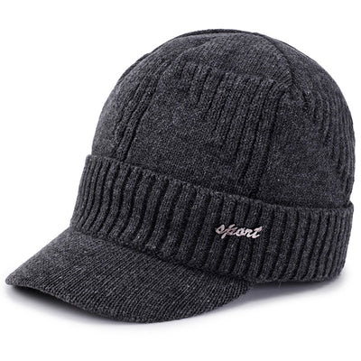 Gorro Tejido de Lana Gruesa con Forro de Algodón para Hombre - Image 2