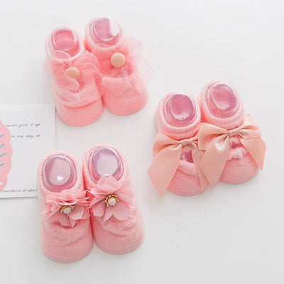 3 Pares de Calcetines con Moño de Encaje y Perforaciones - Image 9