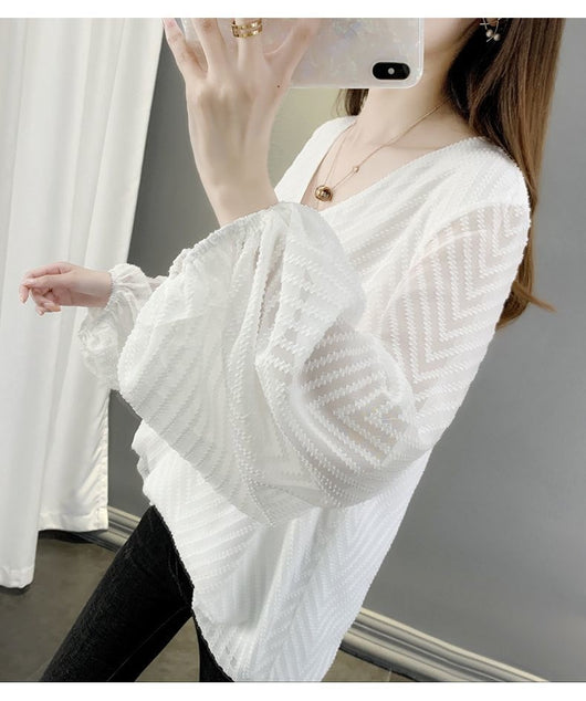 Blusa Chifón Premium Efecto Reductor y Cobertura Abdominal - Image 27