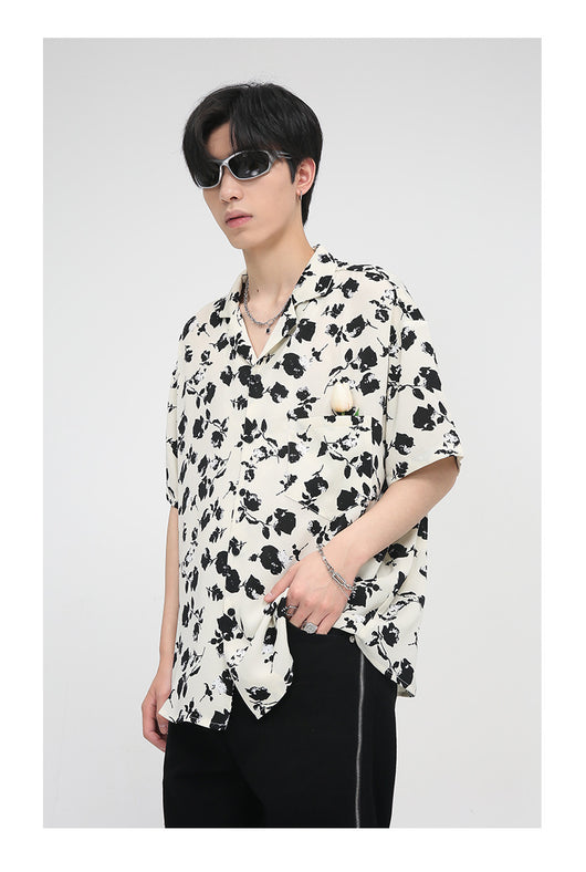 Camisa Estampada para Hombre con Bolsillos Tulipán - Image 13