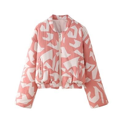 Chaqueta de Algodón con Cierre de Cremallera - Casual y Versátil - Image 2