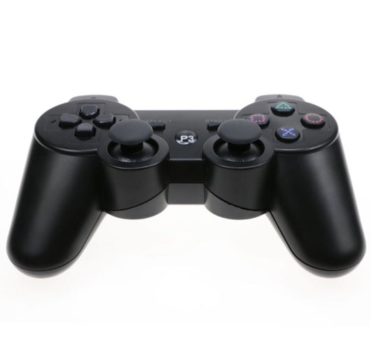 Black wireless game controller for PS3 and PC with a classic button layout and two analog sticks. - Image 11