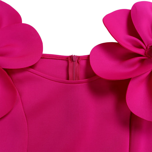 Vestido Elegante con Flores Tridimensionales para Mujer - Image 13