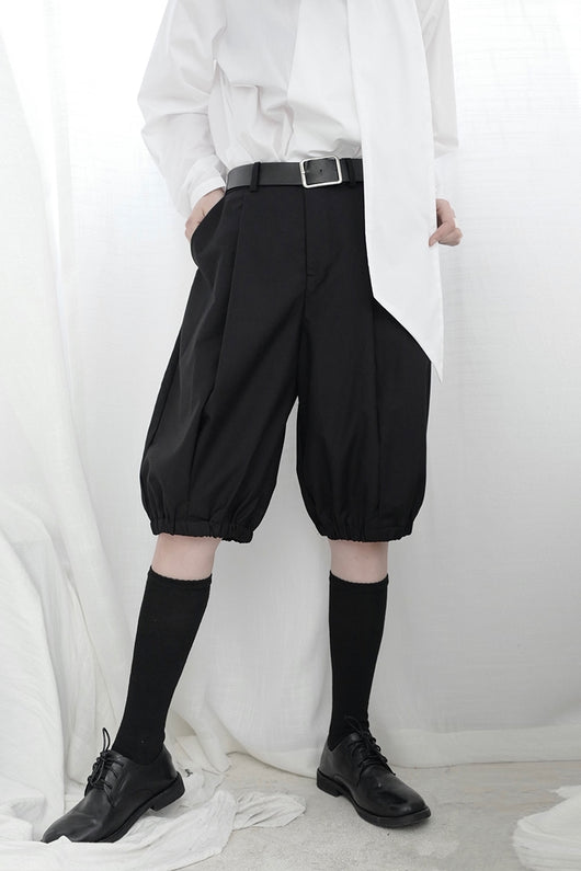 Shorts Oscuros con Puños Elásticos - Image 6