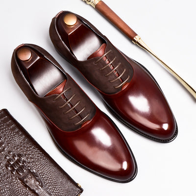 Zapatos Formales de Cuero Vintage Británico para Hombre