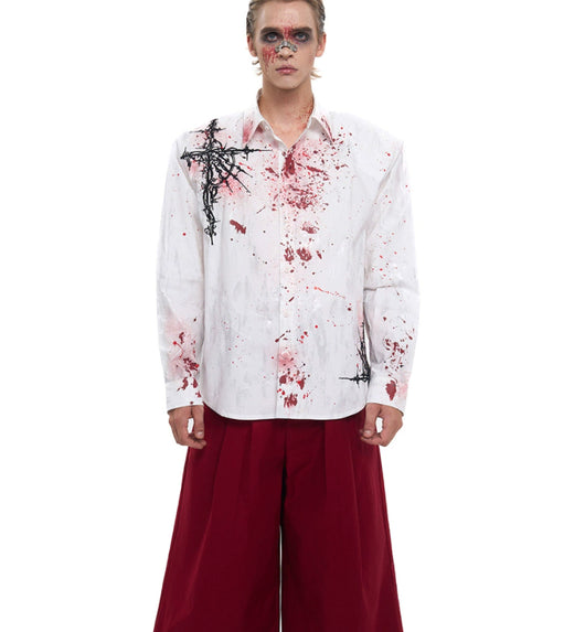 Camisa Acolchada Gothic Otoñal con Bordados en Hombros - Image 15