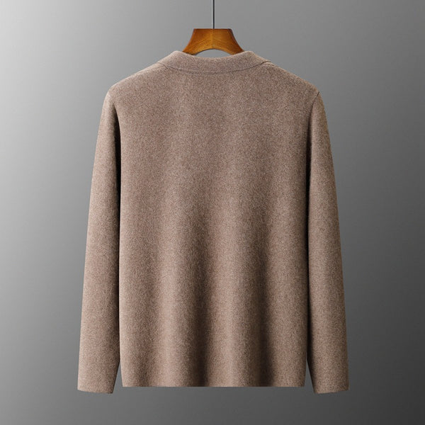 Saco Cardigan de Lana con Solapa - Diseño Holgado y Moderno