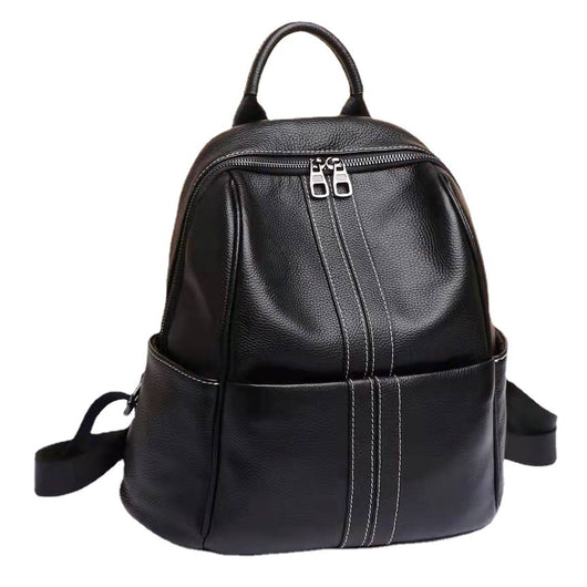 Mochila de Viaje en Cuero Genuino de Gran Capacidad - Versátil y Duradera - Image 4