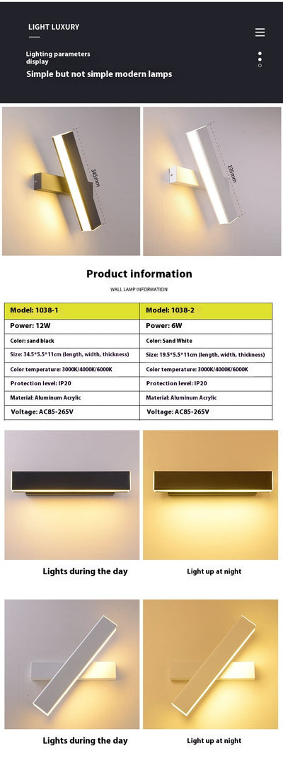 Lámpara de Pared LED Giratoria Moderna para Dormitorio y Pasillo - Image 14