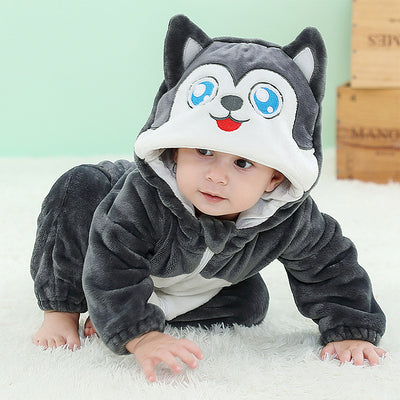 Pijama Enterizo de Franela con Diseño de Animales para Bebé - Image 11
