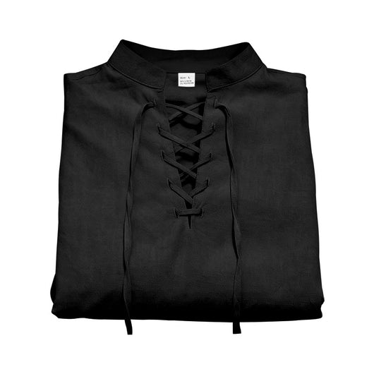 Camisa Henley de Lino Manga Larga para Hombre - Image 22