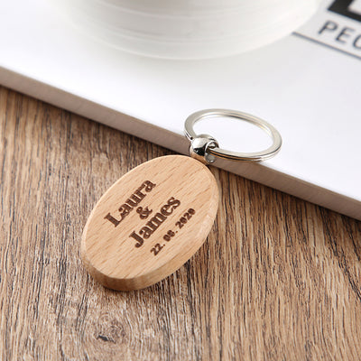 Llavero Personalizado de Madera con Grabado de Nombre - Image 18