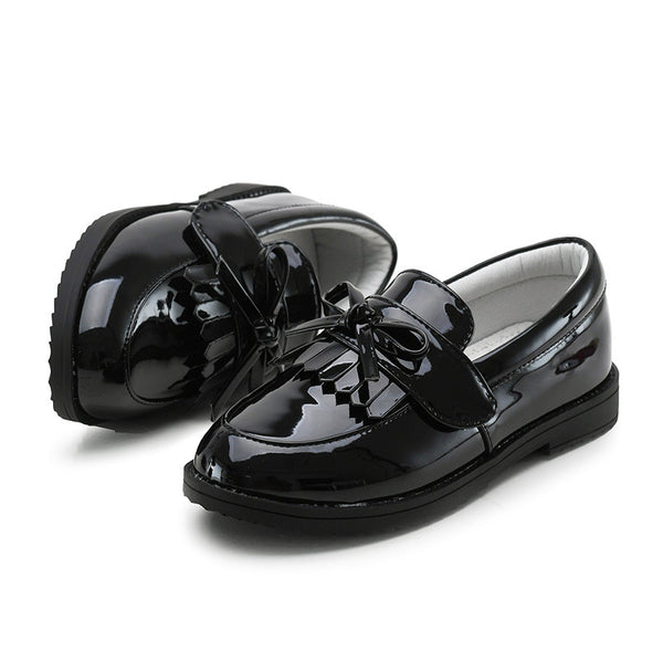 Zapatos Casuales Estilo Británico Coreano Negro - Image 3