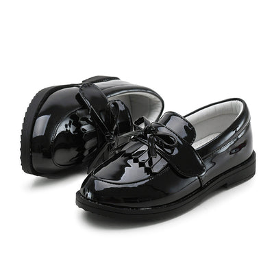 Zapatos Casuales Estilo Británico Coreano Negro - Image 3