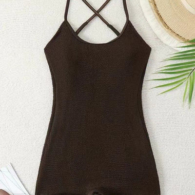 Traje de Baño Enterizo Espalda Descubierta Ajuste Ceñido para Mujer - Image 4