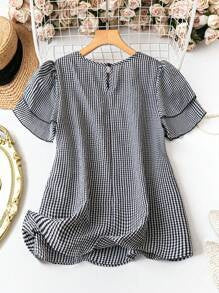 Blusa Bohemia de Lino Cuello Redondo Talla Grande Efecto Reductor - Image 9