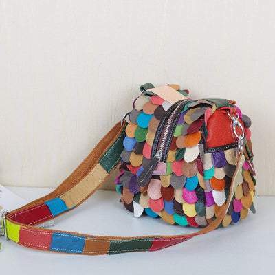 Bolso Mensajero de Cuero Genuino para Mujer - Piel de Oveja Premium - Image 8