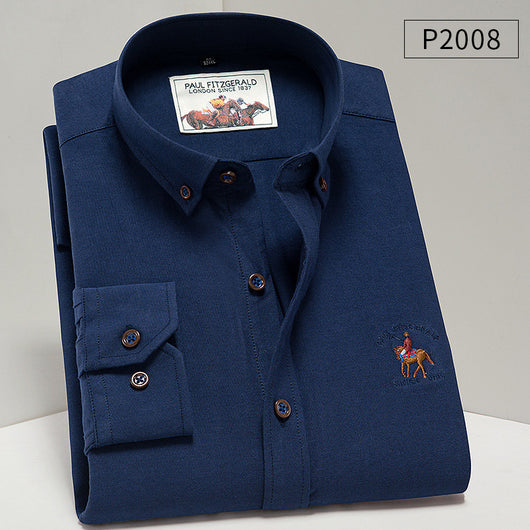 Camisa Oxford de Algodón Puro para Hombre - Estilo Ejecutivo Casual - Image 7