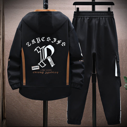 Conjunto de Pantalón y Chaqueta Otoñal para Hombre Estilo Casual - Image 3